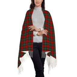 ScotsTee Shop Scottish Moray of Abercairney Solf Tartan Plaid Tassel Winter Scarf