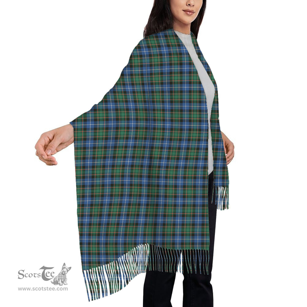 ScotsTee Shop Scottish McRae Hunting Ancient Solf Tartan Plaid Tassel Winter Scarf