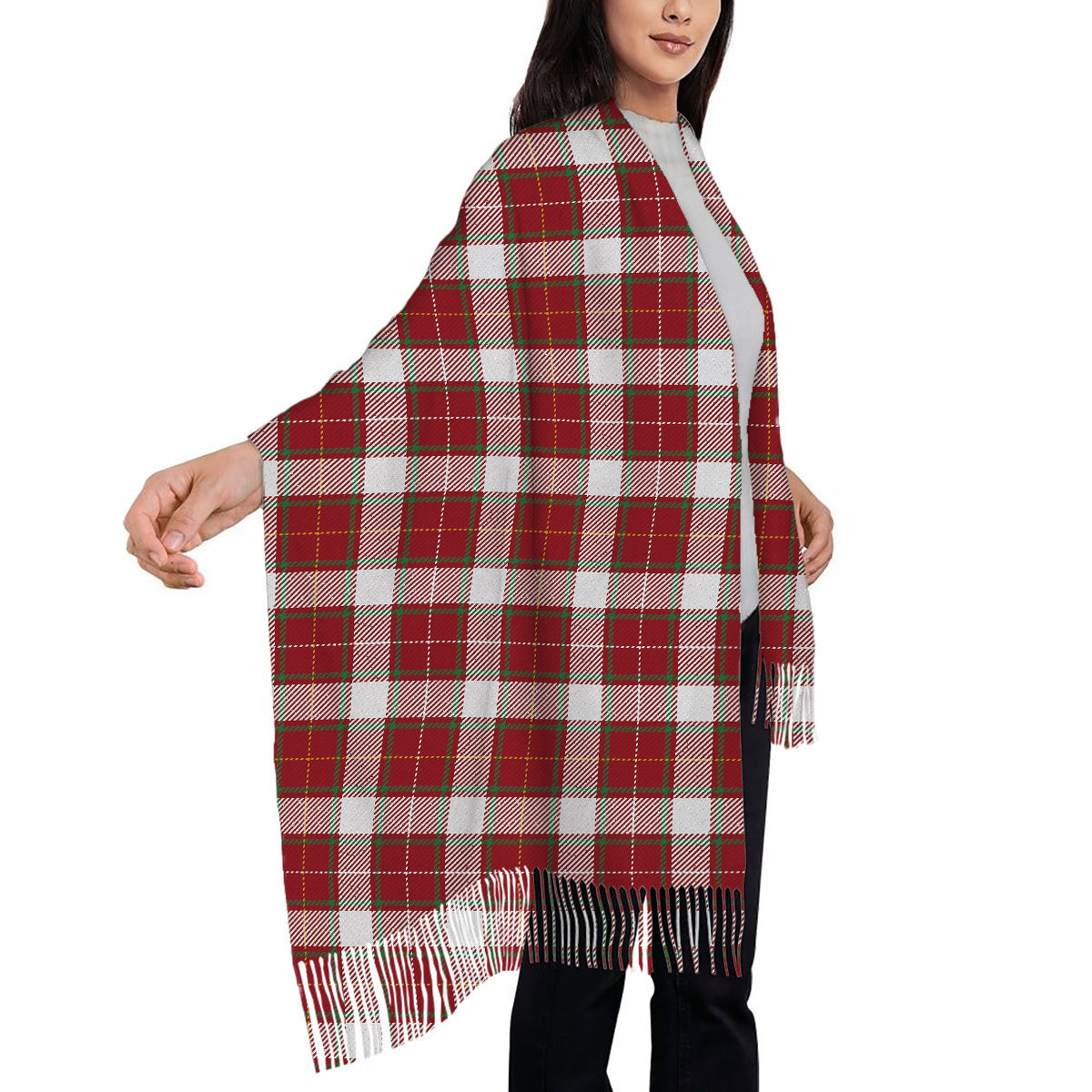 ScotsTee Shop Scottish McFie Dress Ancient Solf Tartan Plaid Tassel Winter Scarf