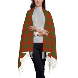 ScotsTee Shop Scottish McIntosh Red Ancient Solf Tartan Plaid Tassel Winter Scarf