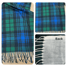 ScotsTee Shop Scottish McNachten Modern Solf Tartan Plaid Tassel Winter Scarf