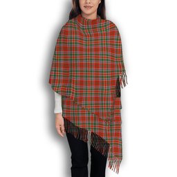 ScotsTee Shop Scottish McDonald of Lochmaddy Ancient Solf Tartan Plaid Tassel Winter Scarf