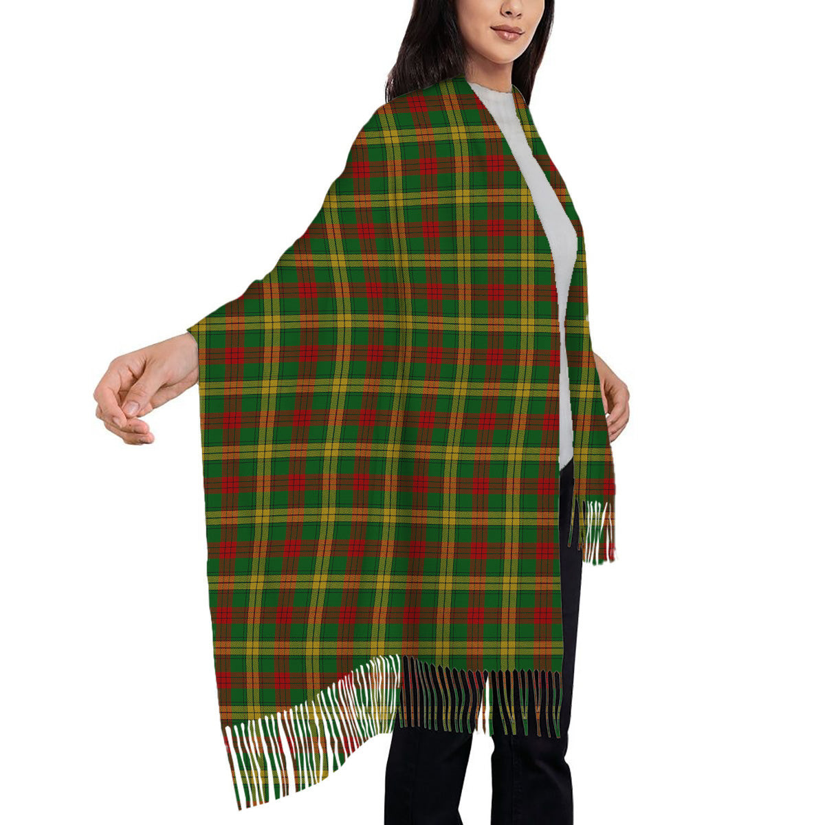 ScotsTee Shop Scottish MacMillan Society of Glasgow Solf Tartan Plaid Tassel Winter Scarf
