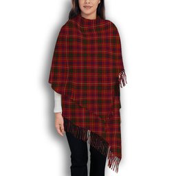 ScotsTee Shop Scottish MacRae of Inverinate Solf Tartan Plaid Tassel Winter Scarf
