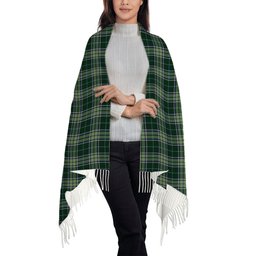 ScotsTee Shop Scottish Manx Ellan Vannin Solf Tartan Plaid Tassel Winter Scarf