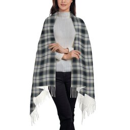 ScotsTee Shop Scottish MacTavish of Dunardry Dress Solf Tartan Plaid Tassel Winter Scarf
