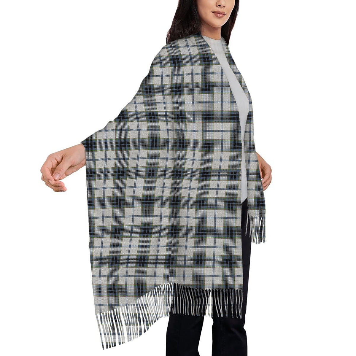 ScotsTee Shop Scottish MacTavish of Dunardry Dress Solf Tartan Plaid Tassel Winter Scarf