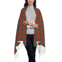 ScotsTee Shop Scottish MacLean of Duart Ancient Solf Tartan Plaid Tassel Winter Scarf