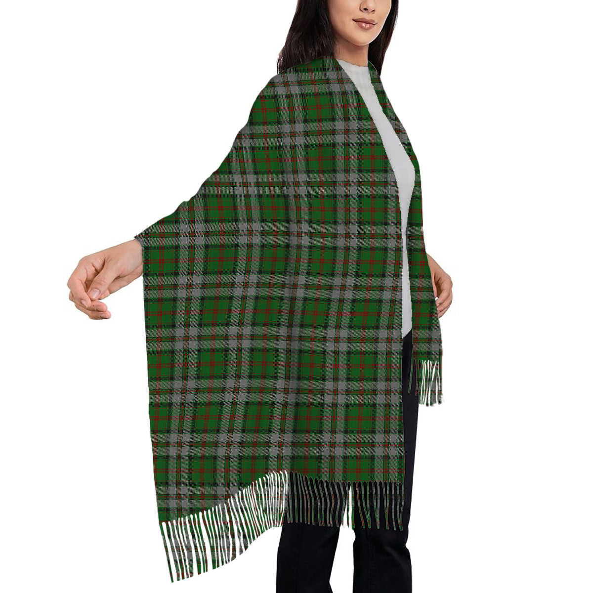 ScotsTee Shop Scottish MacNeish Hunting Solf Tartan Plaid Tassel Winter Scarf