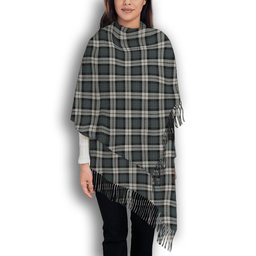 ScotsTee Shop Scottish McCandlish Arisaid Grey Solf Tartan Plaid Tassel Winter Scarf