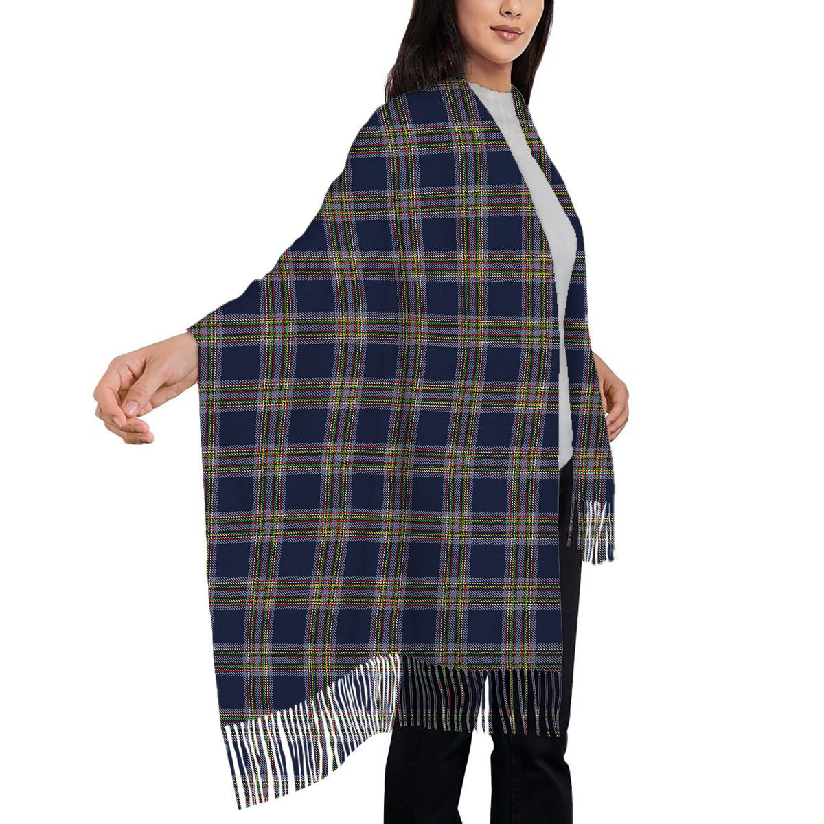 ScotsTee Shop Scottish Yorston (2014) Solf Tartan Plaid Tassel Winter Scarf