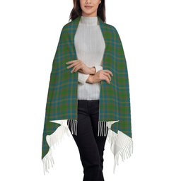 ScotsTee Shop Scottish Strang of Balkaskie Ancient Solf Tartan Plaid Tassel Winter Scarf