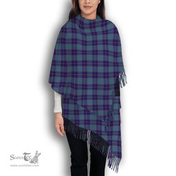 ScotsTee Shop Scottish Peacock Samantha Solf Tartan Plaid Tassel Winter Scarf