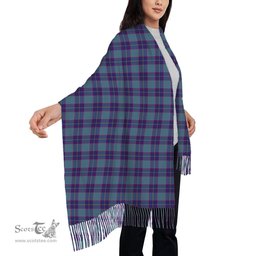ScotsTee Shop Scottish Peacock Samantha Solf Tartan Plaid Tassel Winter Scarf