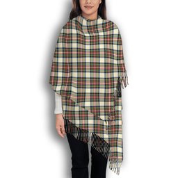 ScotsTee Shop Scottish Stewart Dress Modern SC Solf Tartan Plaid Tassel Winter Scarf