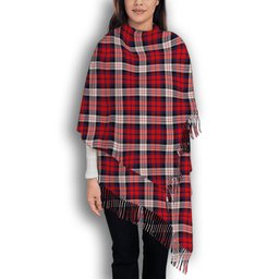 ScotsTee Shop Scottish McDonald Dress Irish Modern Solf Tartan Plaid Tassel Winter Scarf