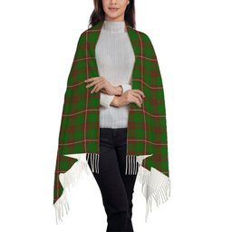 ScotsTee Shop Scottish MacKinnon Hunting Modern Solf Tartan Plaid Tassel Winter Scarf