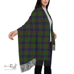 ScotsTee Shop Scottish Stewart of Appin Hunting Solf Tartan Plaid Tassel Winter Scarf