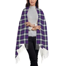 ScotsTee Shop Scottish Sinclair Dress (Dance) Modern Clan Solf Tartan Plaid Tassel Winter Scarf