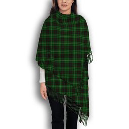 ScotsTee Shop Scottish MacAuley of Lewis Solf Tartan Plaid Tassel Winter Scarf