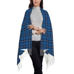 ScotsTee Shop Scottish McRae of America Modern Solf Tartan Plaid Tassel Winter Scarf