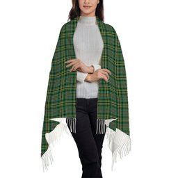 ScotsTee Shop Scottish Scott Green Ancient Solf Tartan Plaid Tassel Winter Scarf