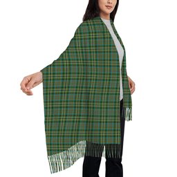 ScotsTee Shop Scottish Scott Green Ancient Solf Tartan Plaid Tassel Winter Scarf