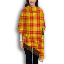 ScotsTee Shop Scottish MacMillan Dress Modern Solf Tartan Plaid Tassel Winter Scarf