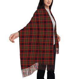 ScotsTee Shop Scottish Innes of Moray Solf Tartan Plaid Tassel Winter Scarf