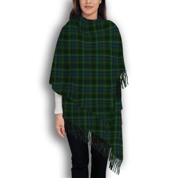 ScotsTee Shop Scottish Stewart Hunting 1 Solf Tartan Plaid Tassel Winter Scarf