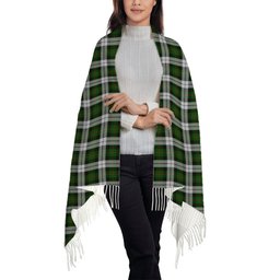 ScotsTee Shop Scottish Gunn Mrs Jane of Kirkhill House Wick Solf Tartan Plaid Tassel Winter Scarf