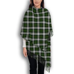 ScotsTee Shop Scottish Gunn Mrs Jane of Kirkhill House Wick Solf Tartan Plaid Tassel Winter Scarf