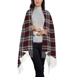 ScotsTee Shop Scottish MacCulloch Dress Solf Tartan Plaid Tassel Winter Scarf