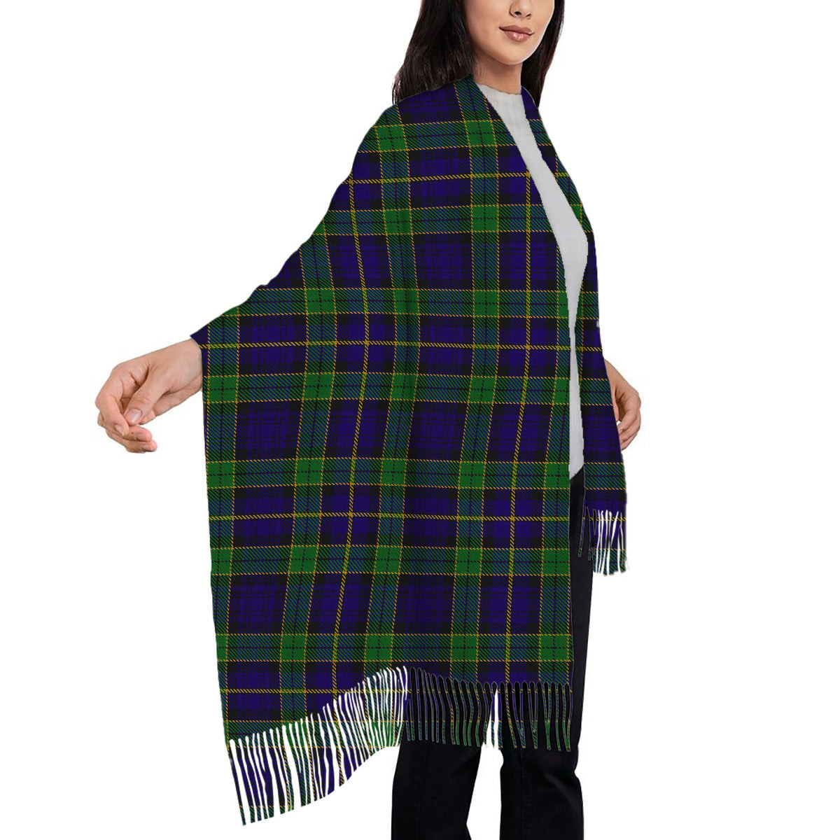 ScotsTee Shop Scottish Mulholland Solf Tartan Plaid Tassel Winter Scarf