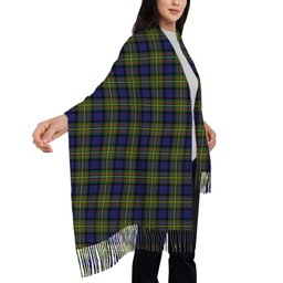 ScotsTee Shop Scottish McLaren Modern Solf Tartan Plaid Tassel Winter Scarf