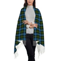ScotsTee Shop Scottish McNeil of Barra Solf Tartan Plaid Tassel Winter Scarf