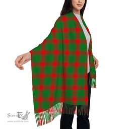 ScotsTee Shop Scottish Middleton Modern Solf Tartan Plaid Tassel Winter Scarf