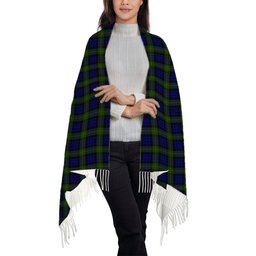 ScotsTee Shop Scottish Gunn Modern Solf Tartan Plaid Tassel Winter Scarf