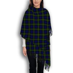 ScotsTee Shop Scottish Gunn Modern Solf Tartan Plaid Tassel Winter Scarf