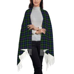 ScotsTee Shop Scottish MacLeod of Gesto 2 Solf Tartan Plaid Tassel Winter Scarf