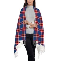 ScotsTee Shop Scottish Laing of Archiestown Modern Solf Tartan Plaid Tassel Winter Scarf