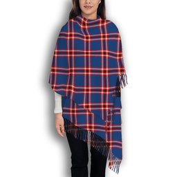 ScotsTee Shop Scottish Laing of Archiestown Modern Solf Tartan Plaid Tassel Winter Scarf