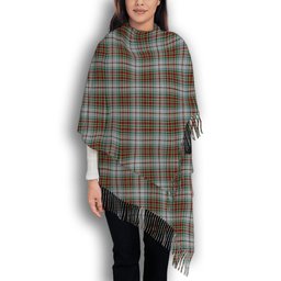 ScotsTee Shop Scottish MacBain Dress Solf Tartan Plaid Tassel Winter Scarf