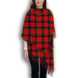 ScotsTee Shop Scottish MacCracken Modern Solf Tartan Plaid Tassel Winter Scarf
