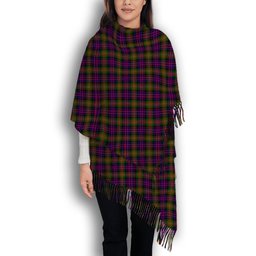 ScotsTee Shop Scottish MacDonell Of Glengarry Modern Solf Tartan Plaid Tassel Winter Scarf