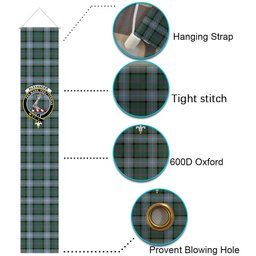 ScotsTee Shop Scottish Alexander of Menstry Hunting Tartan Front Porch Sign Set, Hanging Banner Set