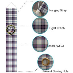 ScotsTee Shop Scottish Alexander of Menstry Dress Ancient Tartan Front Porch Sign Set, Hanging Banner Set