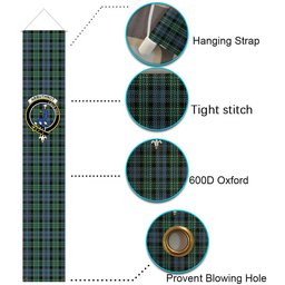 ScotsTee Shop Scottish Arbuthnott - TD Tartan Front Porch Sign Set, Hanging Banner Set
