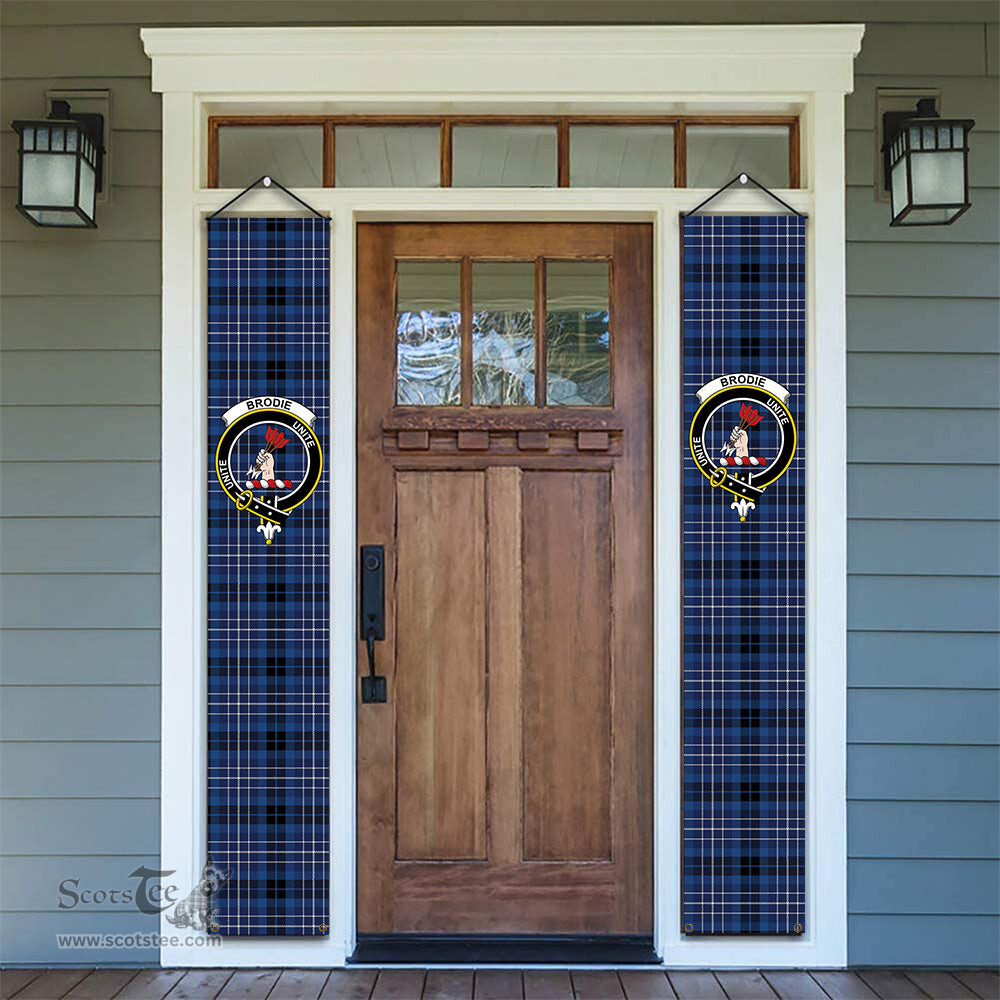 ScotsTee Shop Scottish Brodie Countryfare Modern Tartan Front Porch Sign Set, Hanging Banner Set