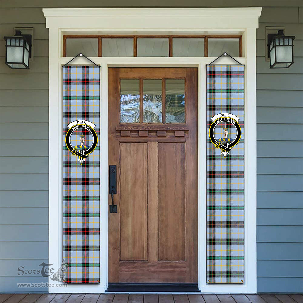 ScotsTee Shop Scottish Bell of the Borders Ancient Tartan Front Porch Sign Set, Hanging Banner Set